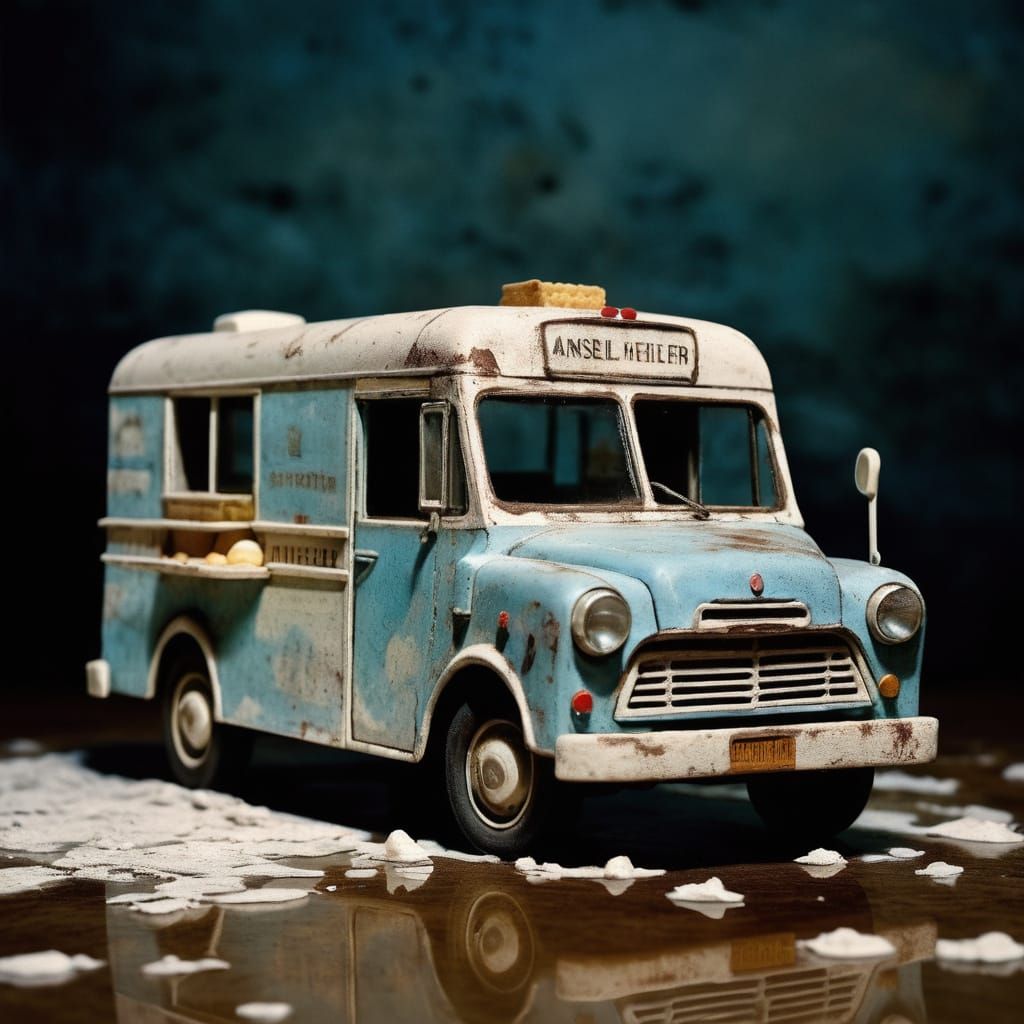 ANSEL BEIHER food truck in miniature