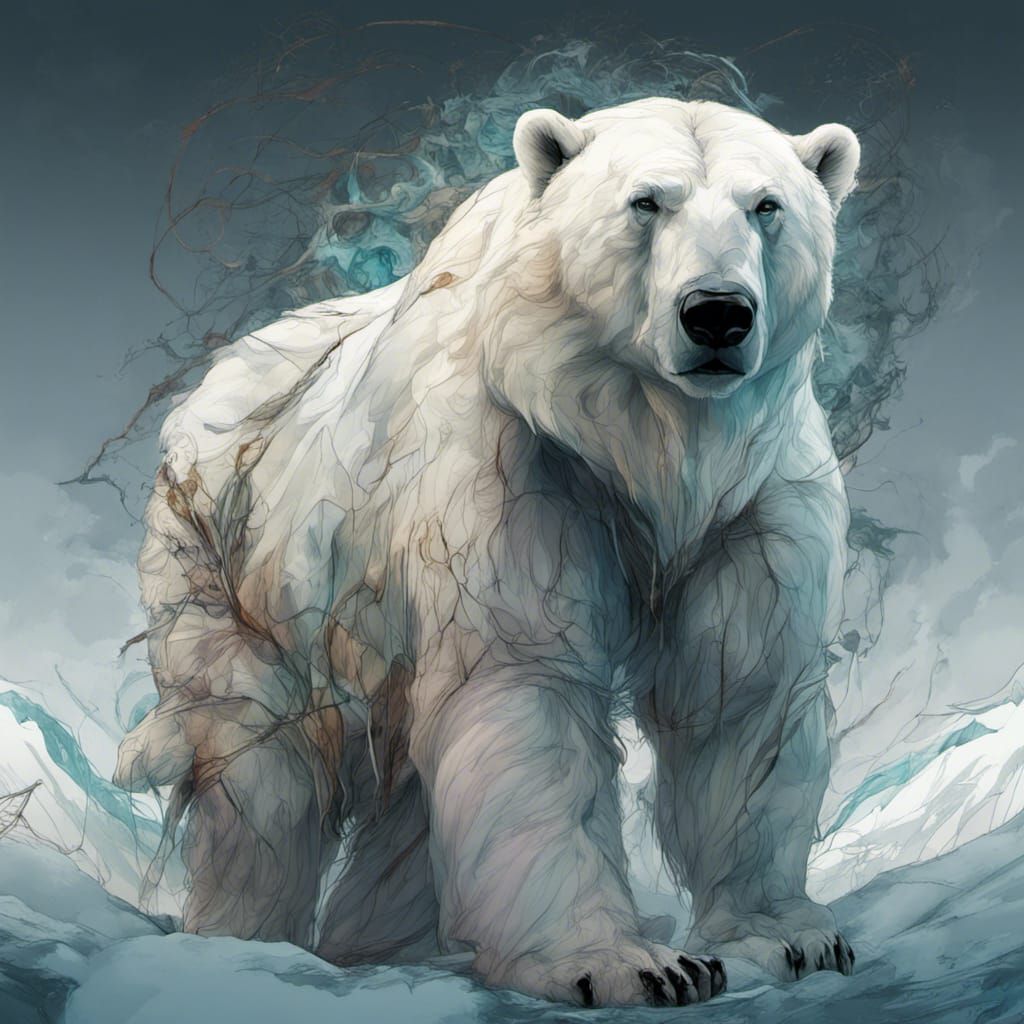 Majestic Polar Bear in Arctic Wilderness