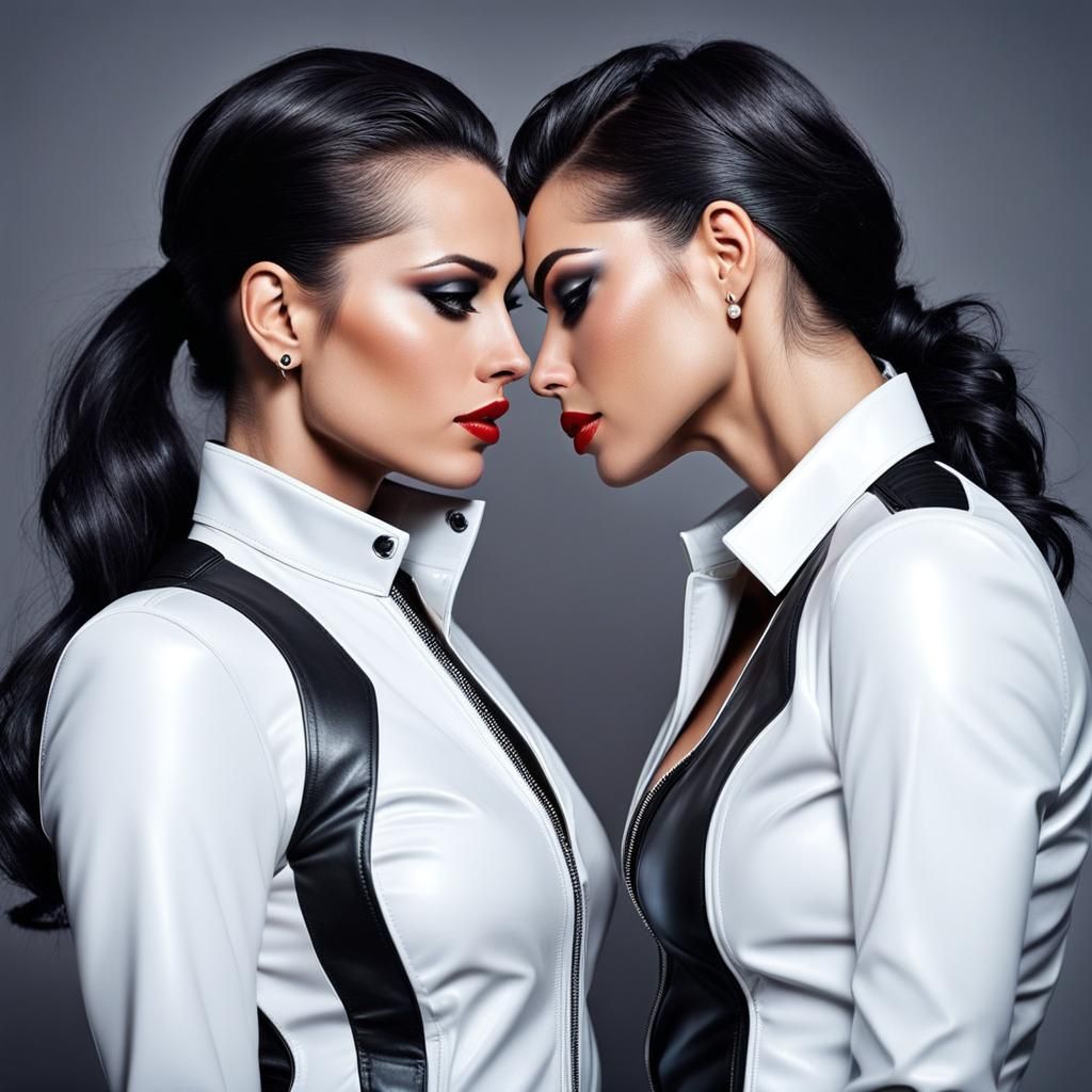 Two Ultrarealistic Rockstars Share a Sensual Moment