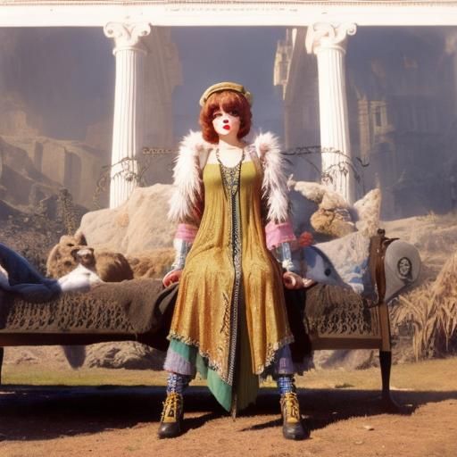 Pretty Woman's Face with Dark Shadows