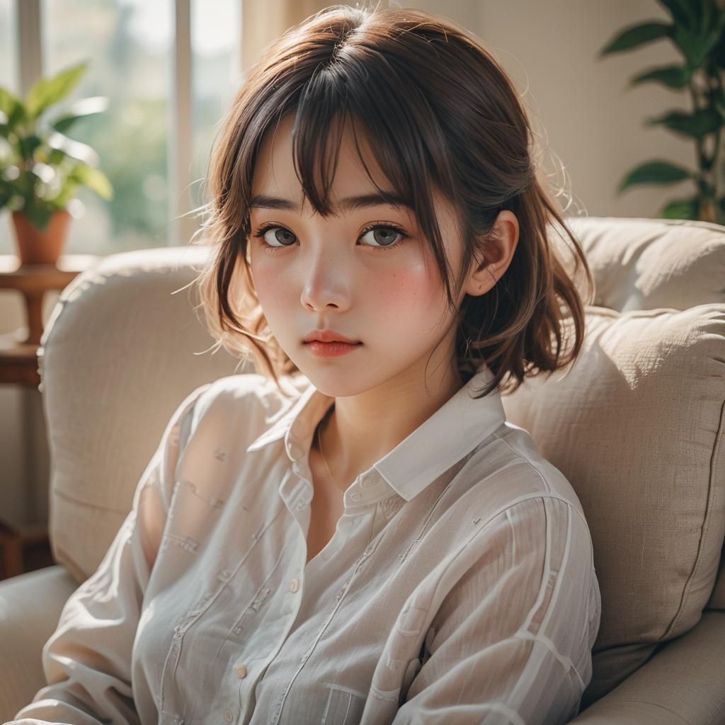 Portrait d'une fille Manga