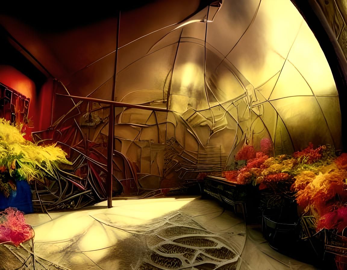 Behind the artist's studio, Greenhoiuse