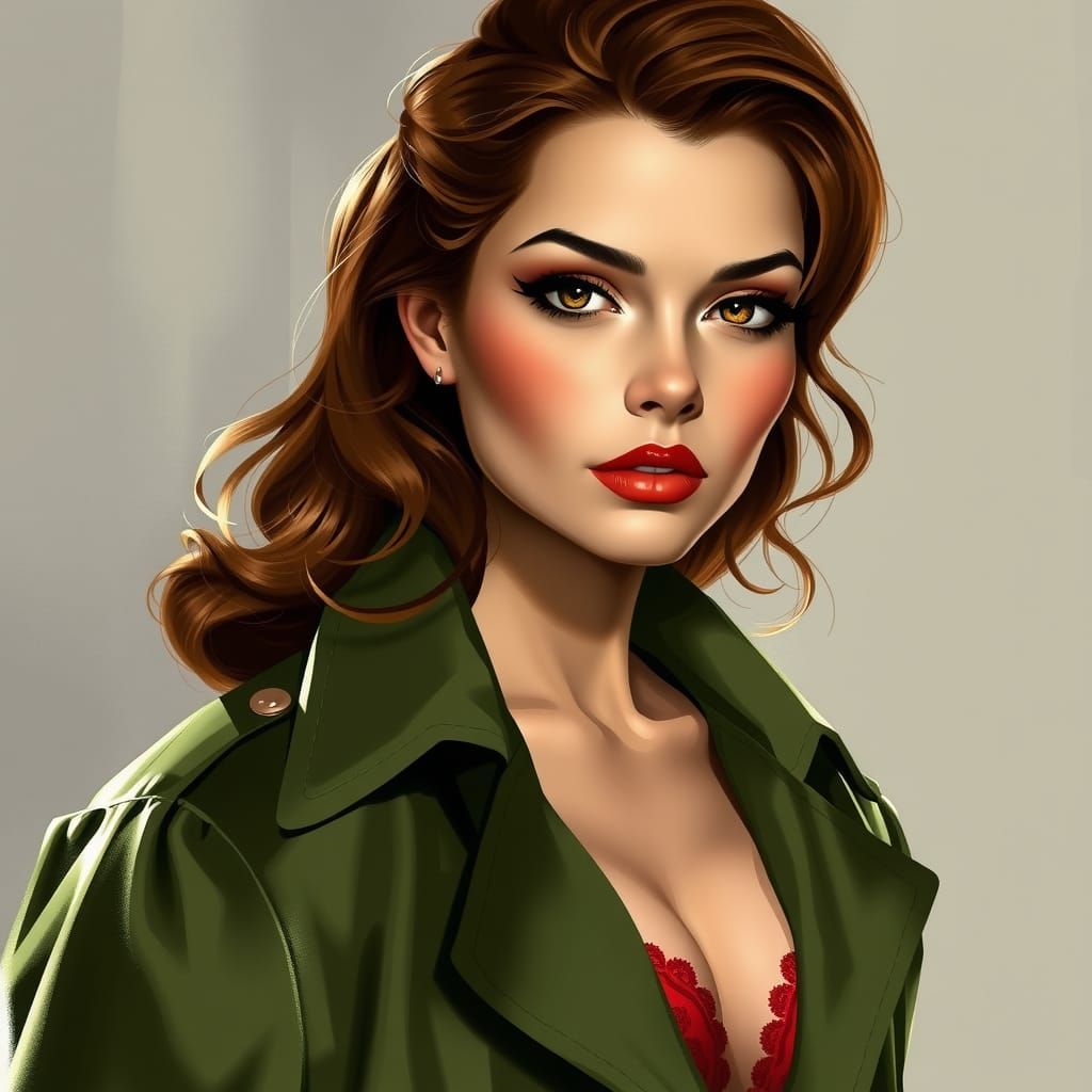 Femme Fatale in Soviet Style, Pulp Art