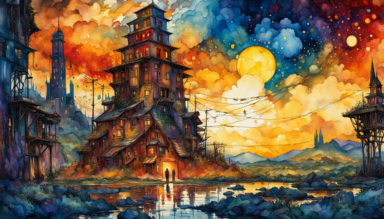 surreal and unusual view of the world