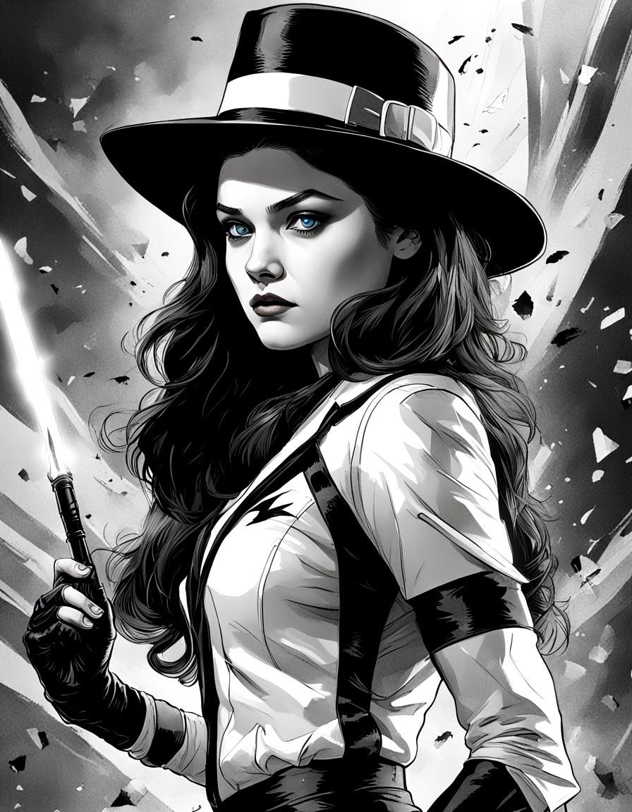 Zatanna, Mistress of Magic: Cinematic Superheroine Portrait