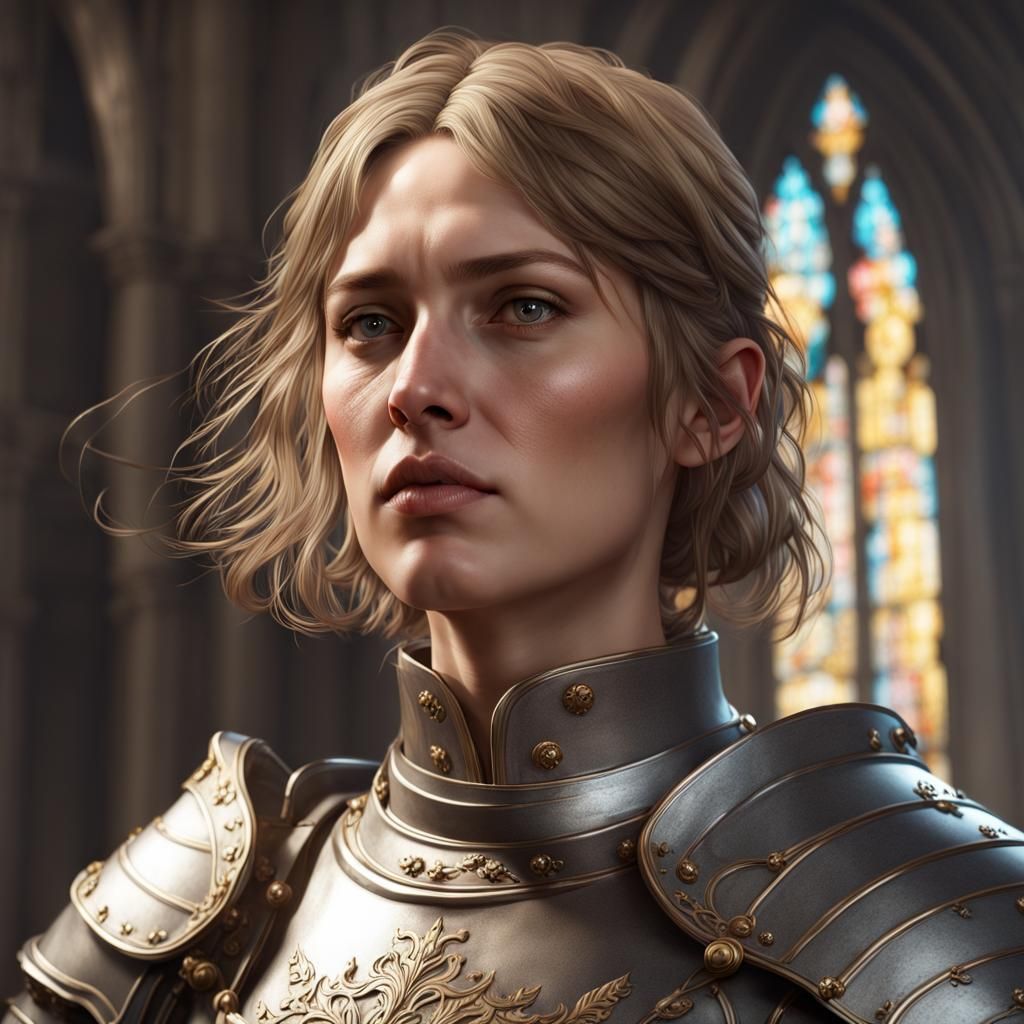 Joan of Arc: Ultra-Realistic Portrait in Digital Art Style