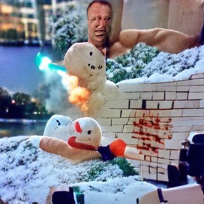 Die Hard Snowman Christmas Special Still
