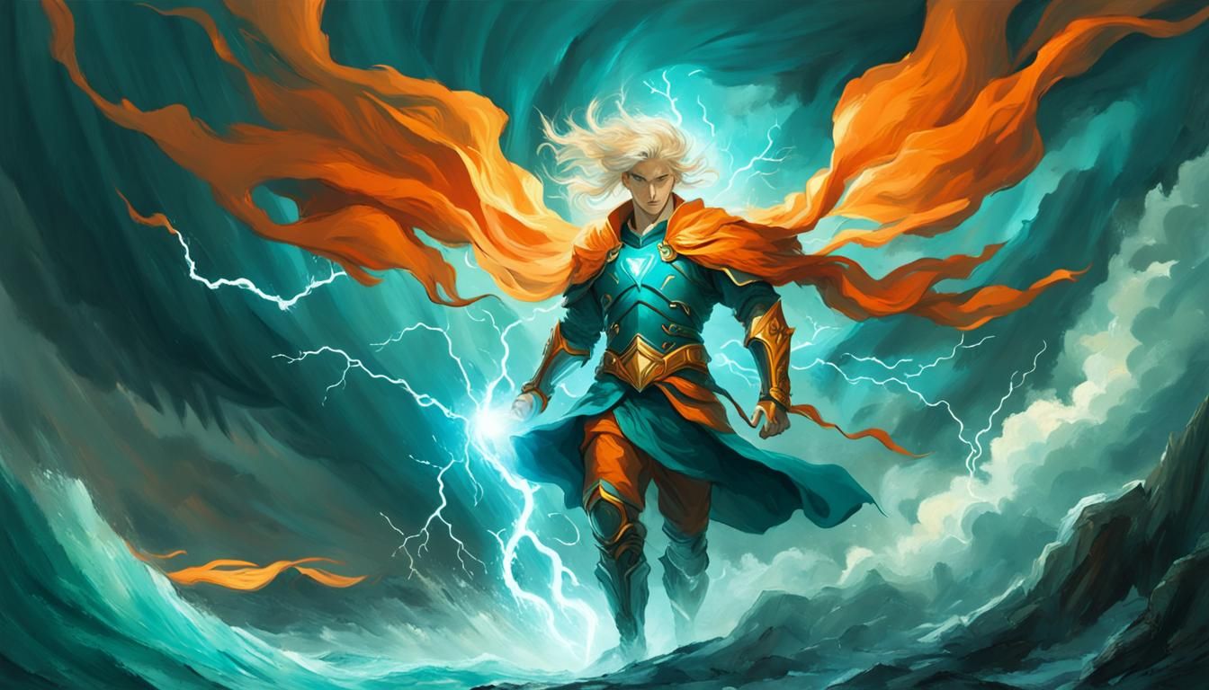 Hero of Light in Romantic Style