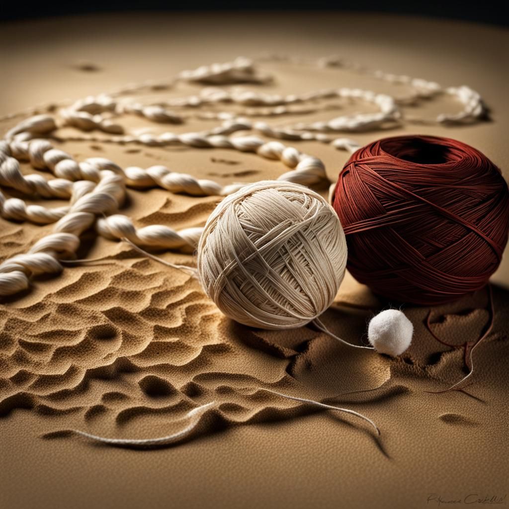 Detailed Textures of Sand, Silk and Cotton