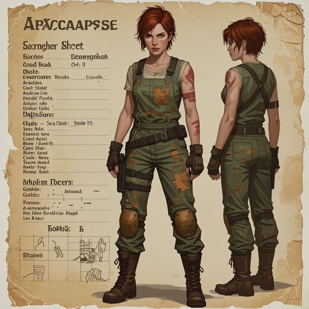 Dystopian Apocalypse Survivor Concept Art