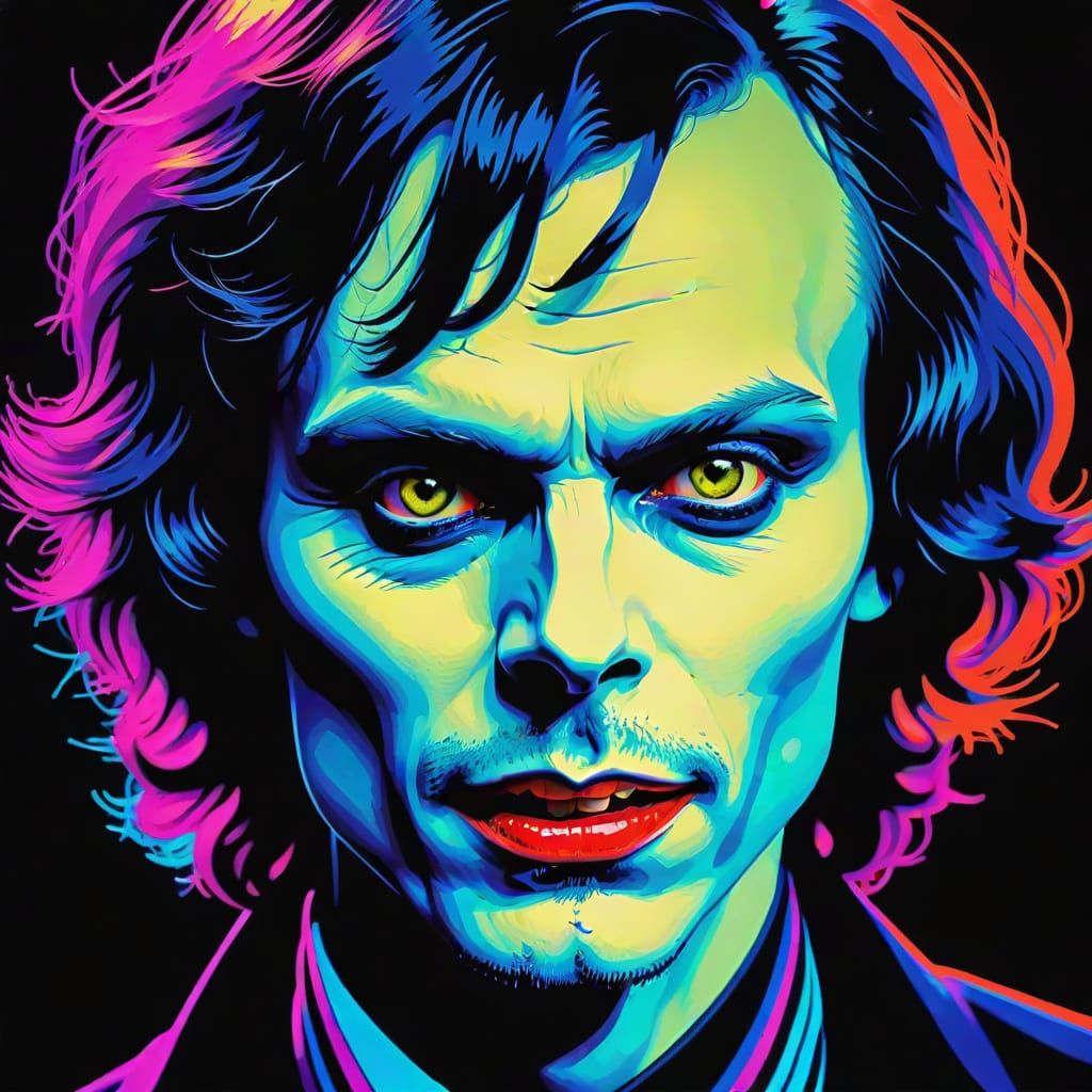 Ville Valo as Vampire in Pop Art Style