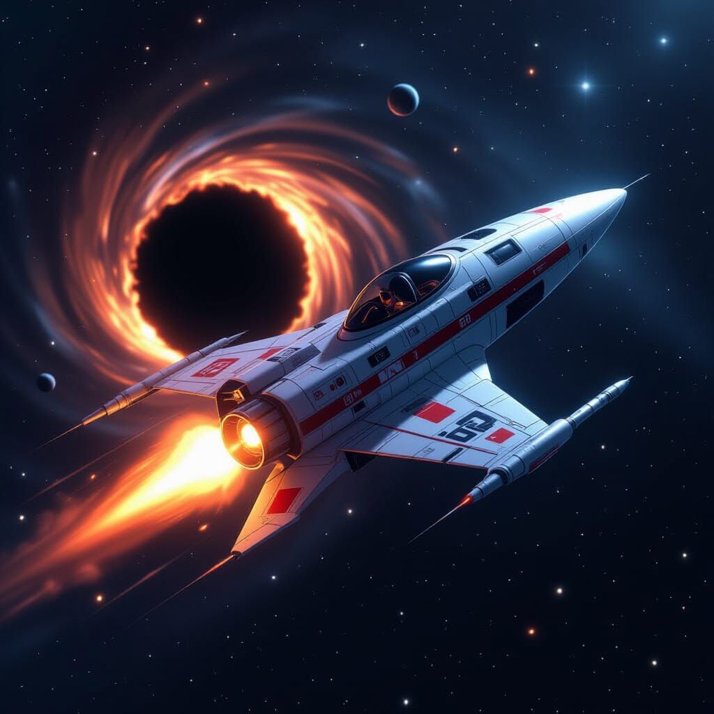 Chibi Spaceship Astroblast in Sci-Fi Galaxy