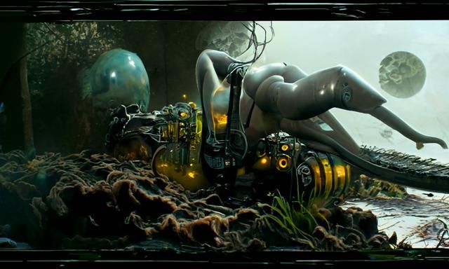 The Expanse Spaceship in Steampunk Style