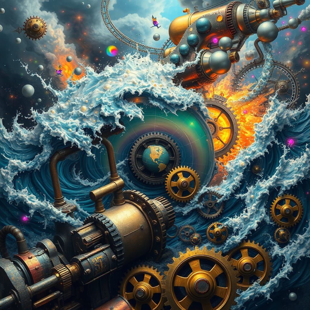 Steampunk Storm of Turbulent Thoughts