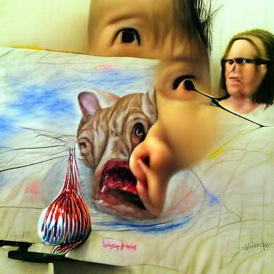 Frightened Child: A Hyperrealistic Portrayal