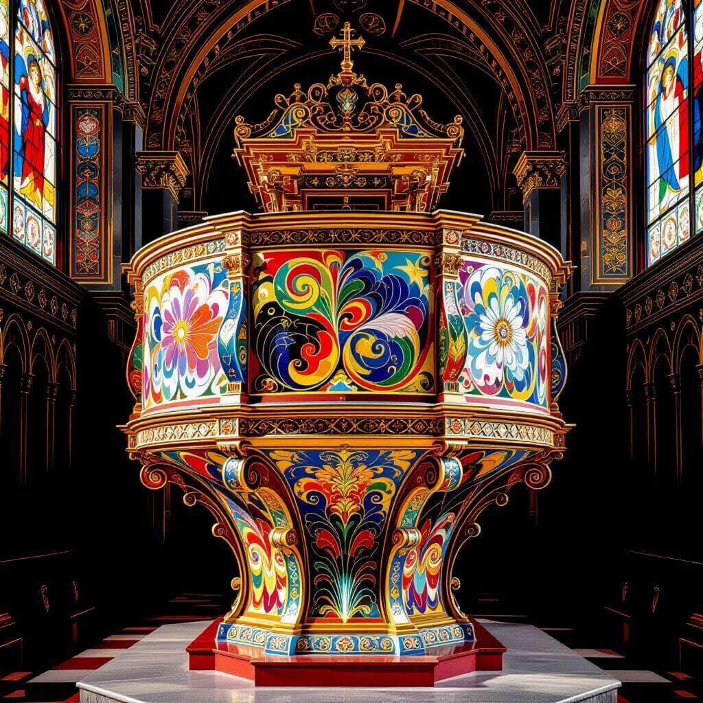 Psychedelic Pulpit in Duomo di Prato
