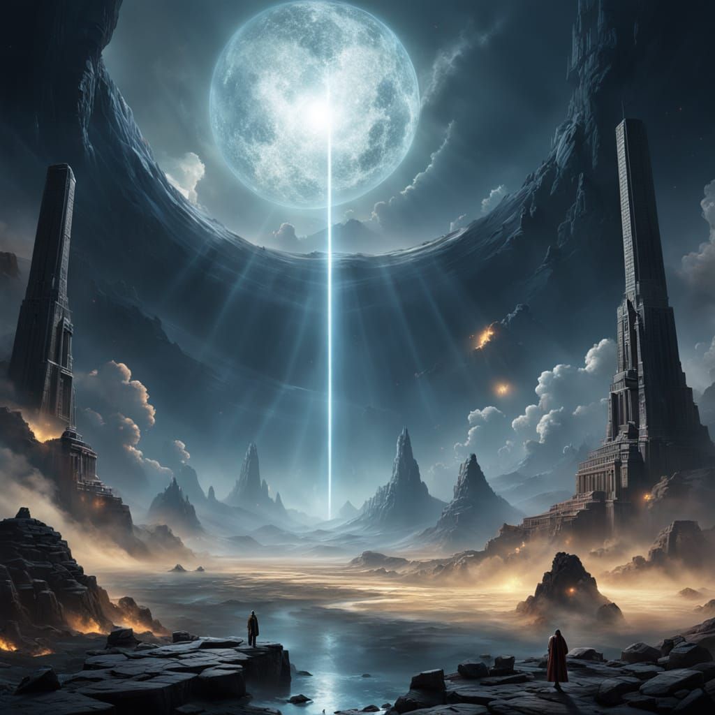 Neo-Egyptian Sci-Fi Tragedy: Twin Suns Drift Apart