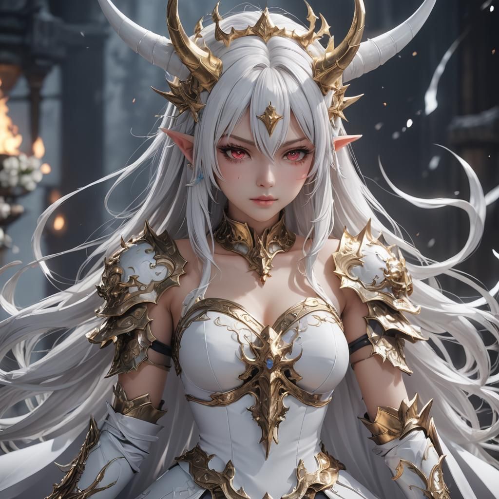 Aeloria, The Radiant White Dragon