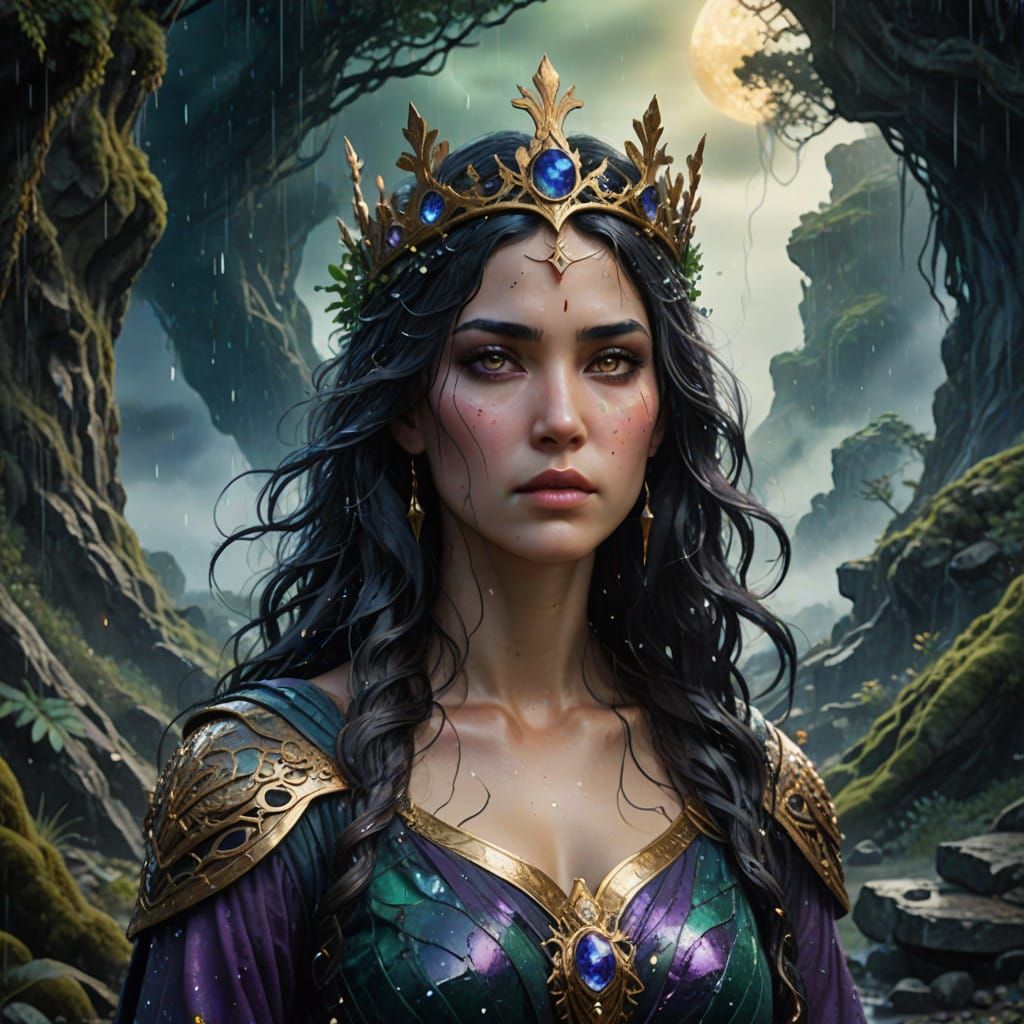 Goddess of Elegance in a Dystopian Paradise