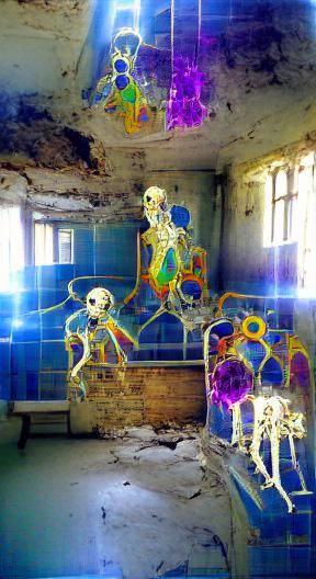 Sapphire Skeletons in Abandoned Hospital