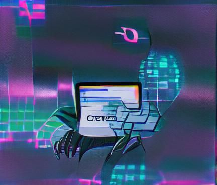 Cyberpunk Cityscape with Neon Lights