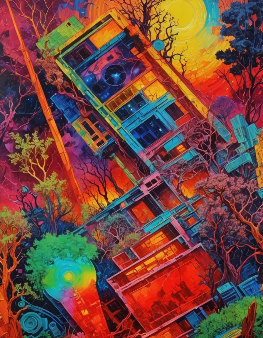 Ethereal Ruins of a Lost City: A Surrealist Masterpiece