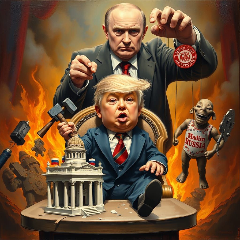 Satirical Masterpiece: Baby Trump Destroys America Under Put...