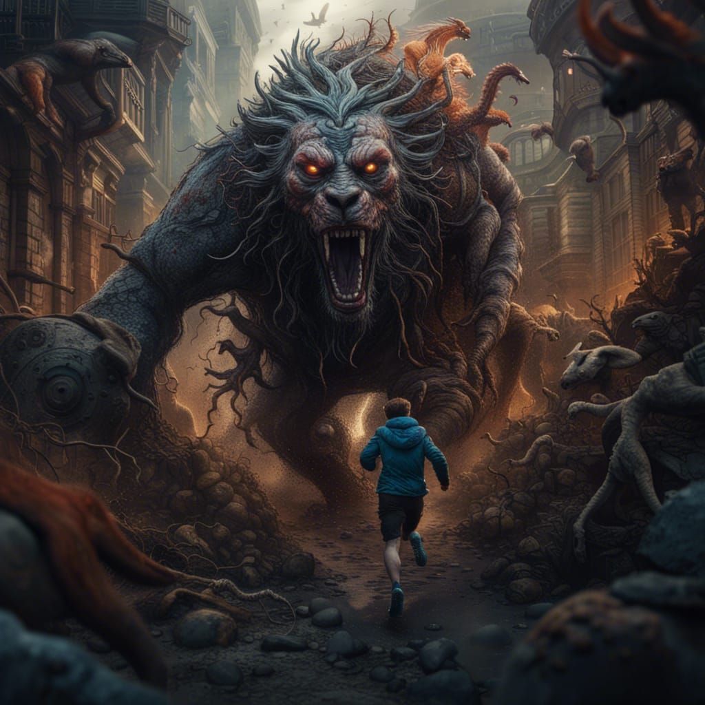 Chaotic Flight: People and Animals in Detailed Matte Paintin...