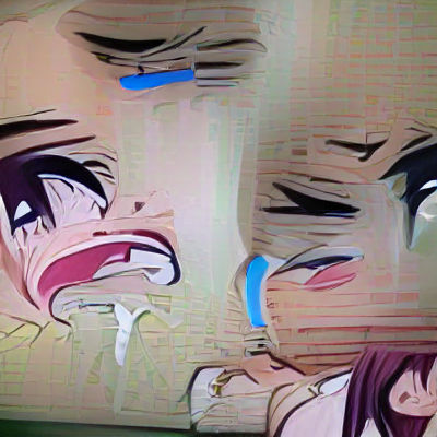Sad Anime Girl Crying Tears