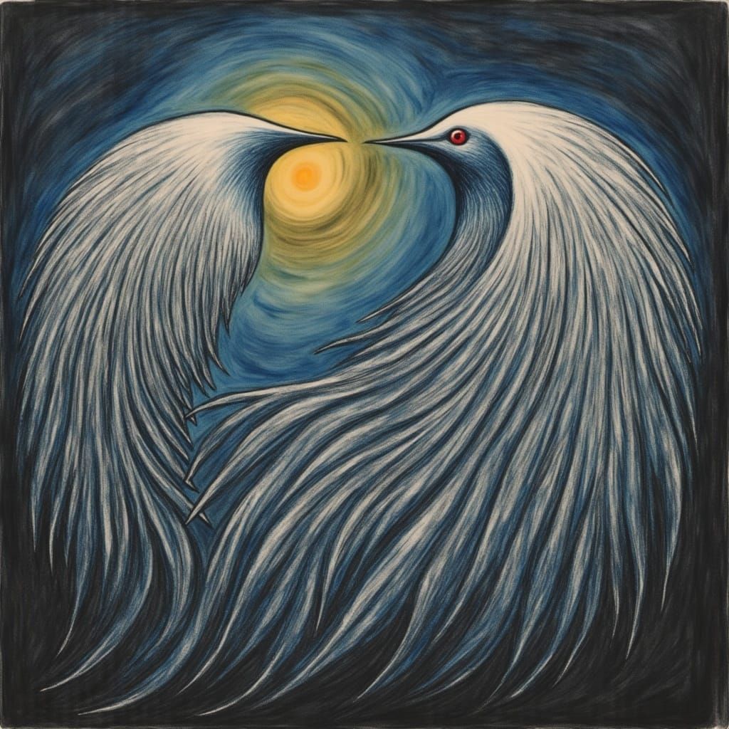 Ethereal Beings in a Surrealist Fantasy Art Style