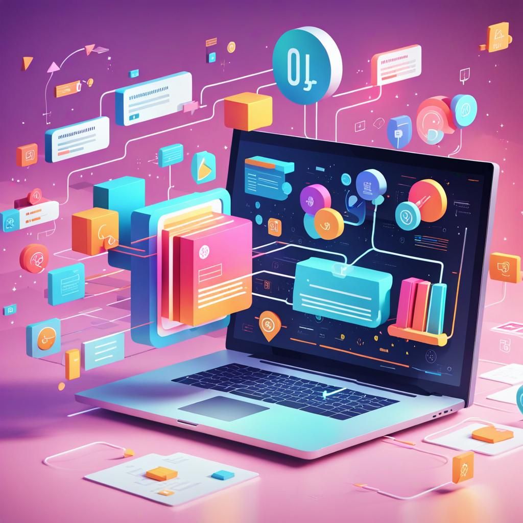 Dropshipping Process Animated Infographic in Digital Illustr...