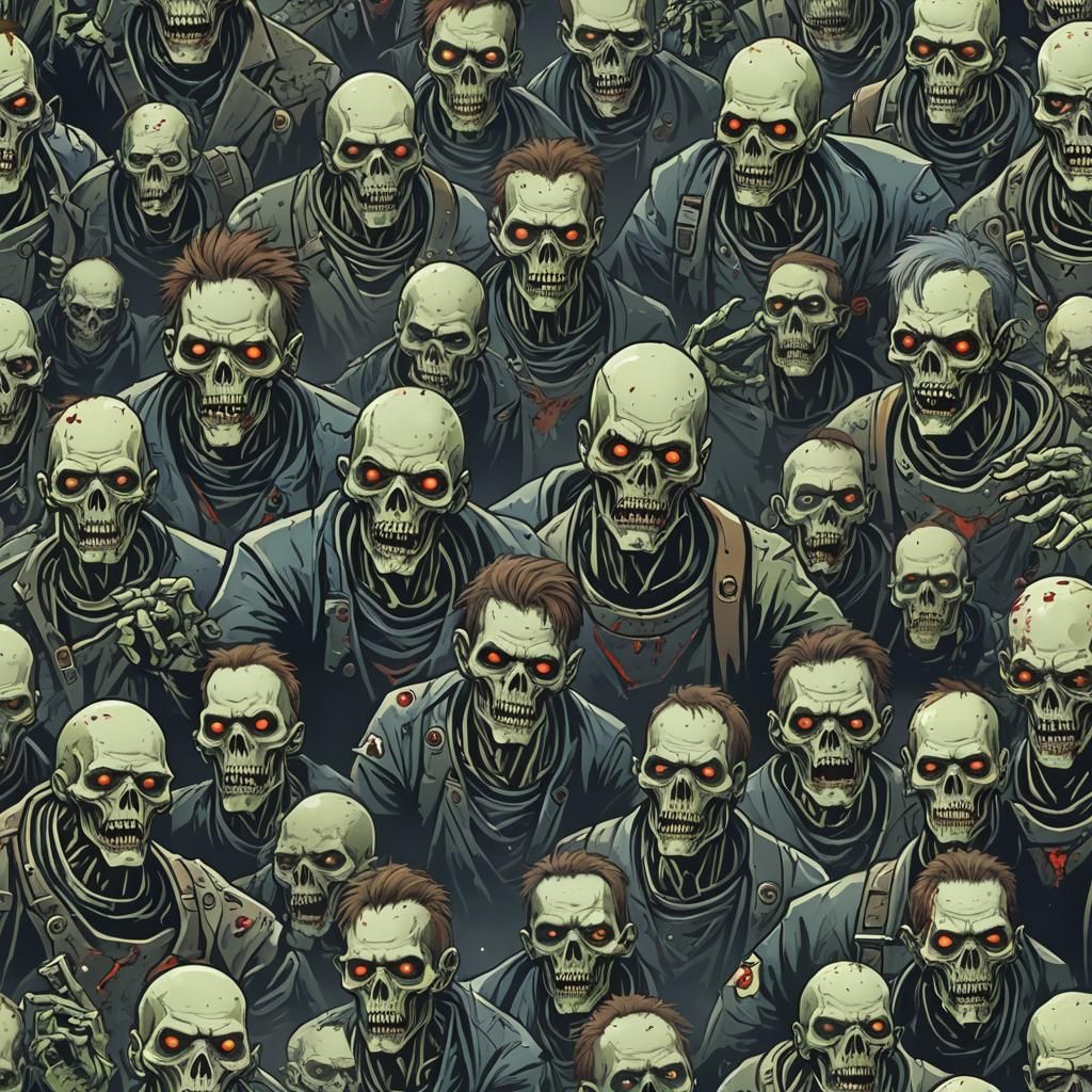 Cybernetic Zombies in Dystopian Setting