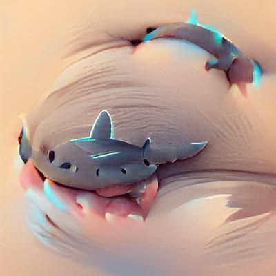 Chunky Cute Shark: AI-Generated Image