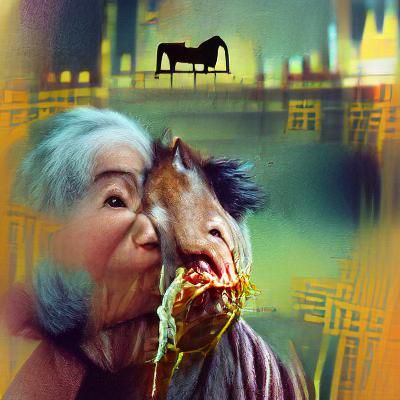 Horse Eating Woman: Film Artwork