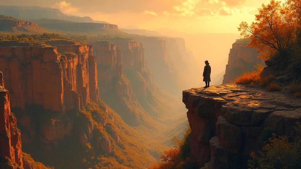 Majestic Canyon View in Grand Landscape Style