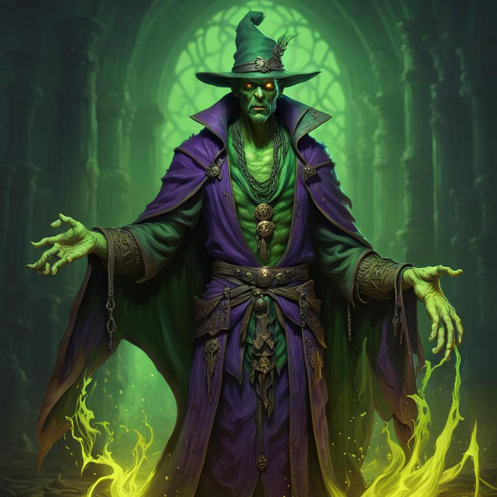 Undead Sorcerer in Dark Fantasy Concept Art