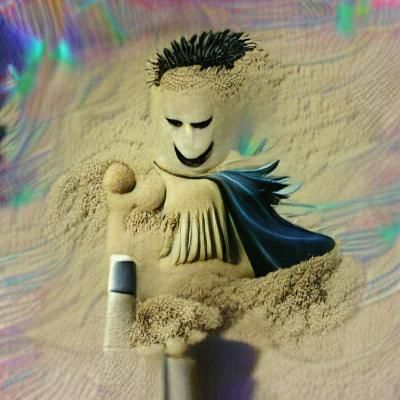 Surreal Sandman Figure