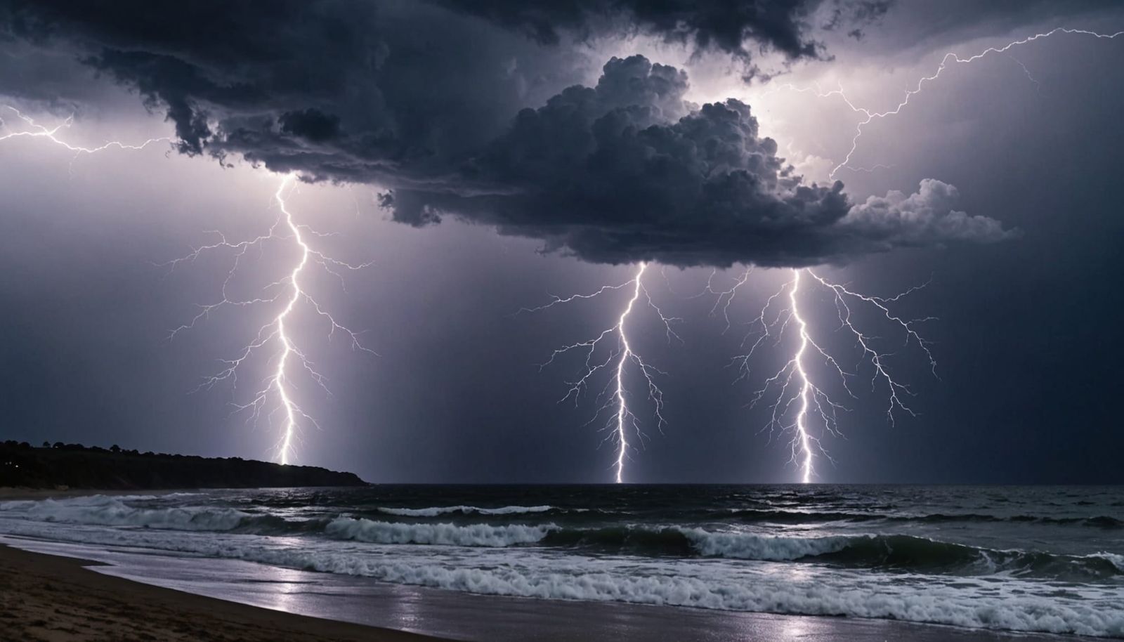 Torrential Thunderstorm with Lightning and Heavy Rain