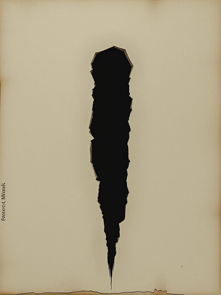 Disturbing Bauhaus Art of a Woman as a Void