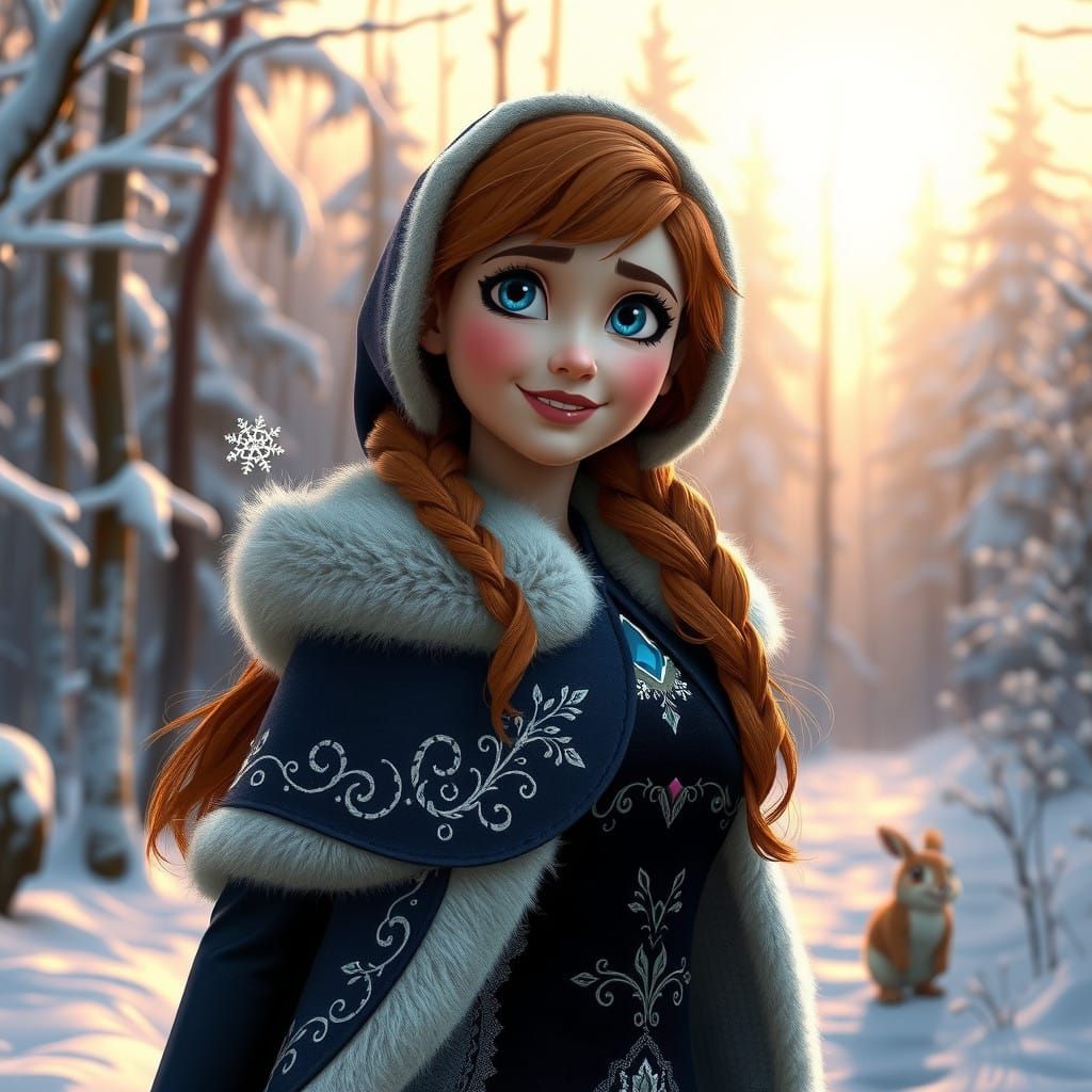Princess Anna in Winter Wonderland