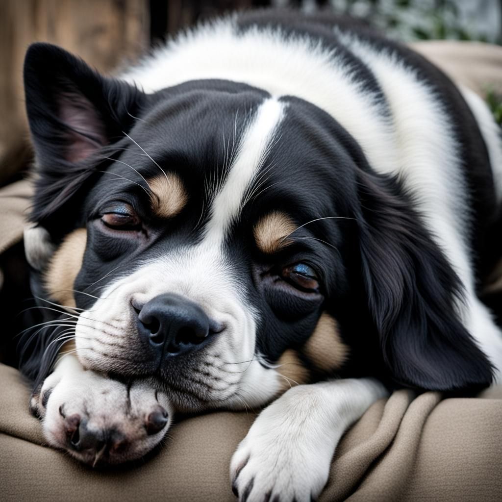 Sleeping Dog Generated by AI