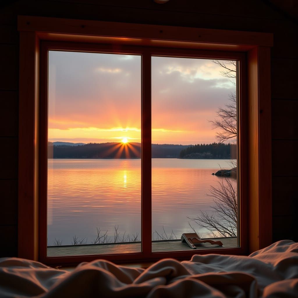 <lora:HyperPhotoRealism:1.0> Viewing the very large lake thr...