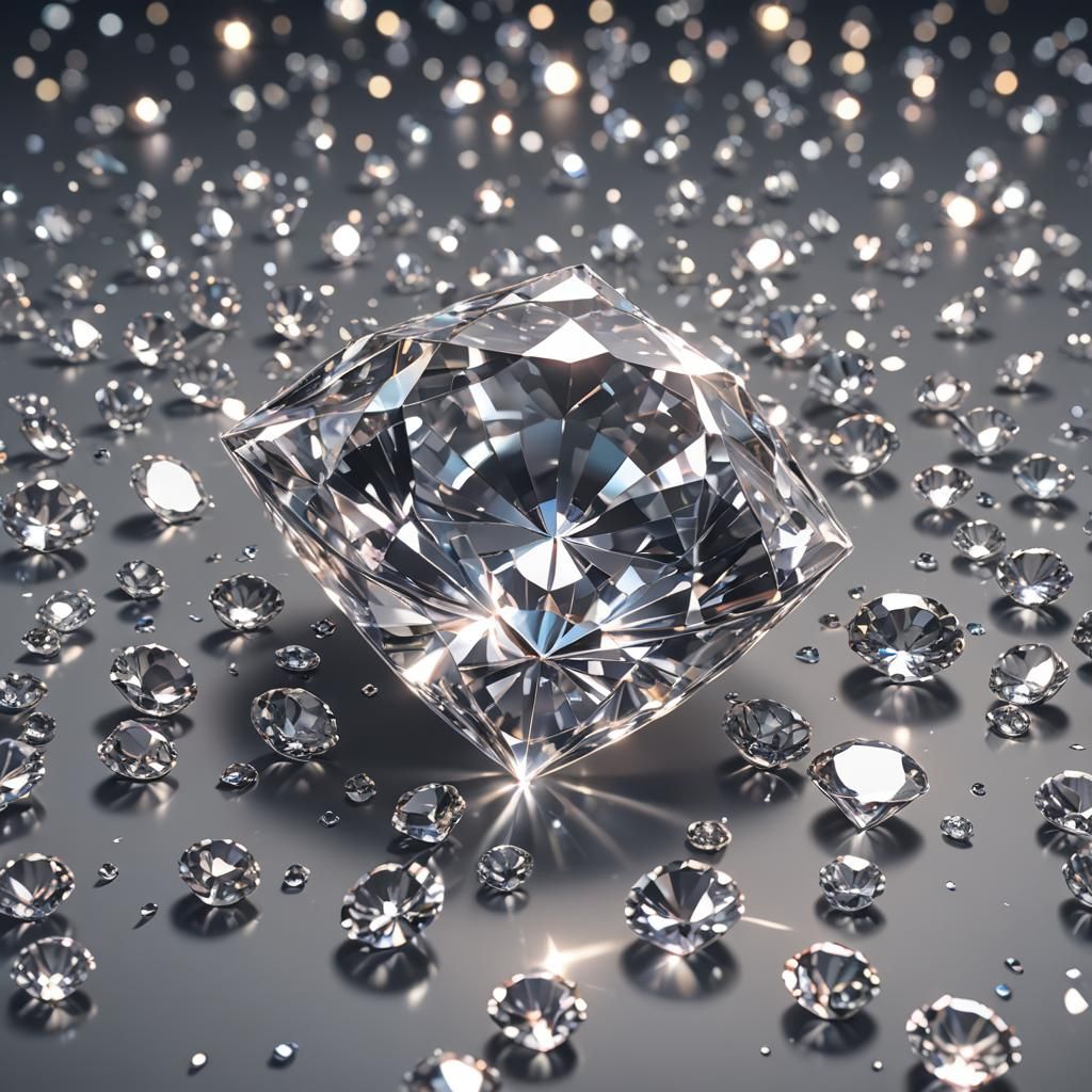 Sparkly Diamond in 3D Anime Art Style