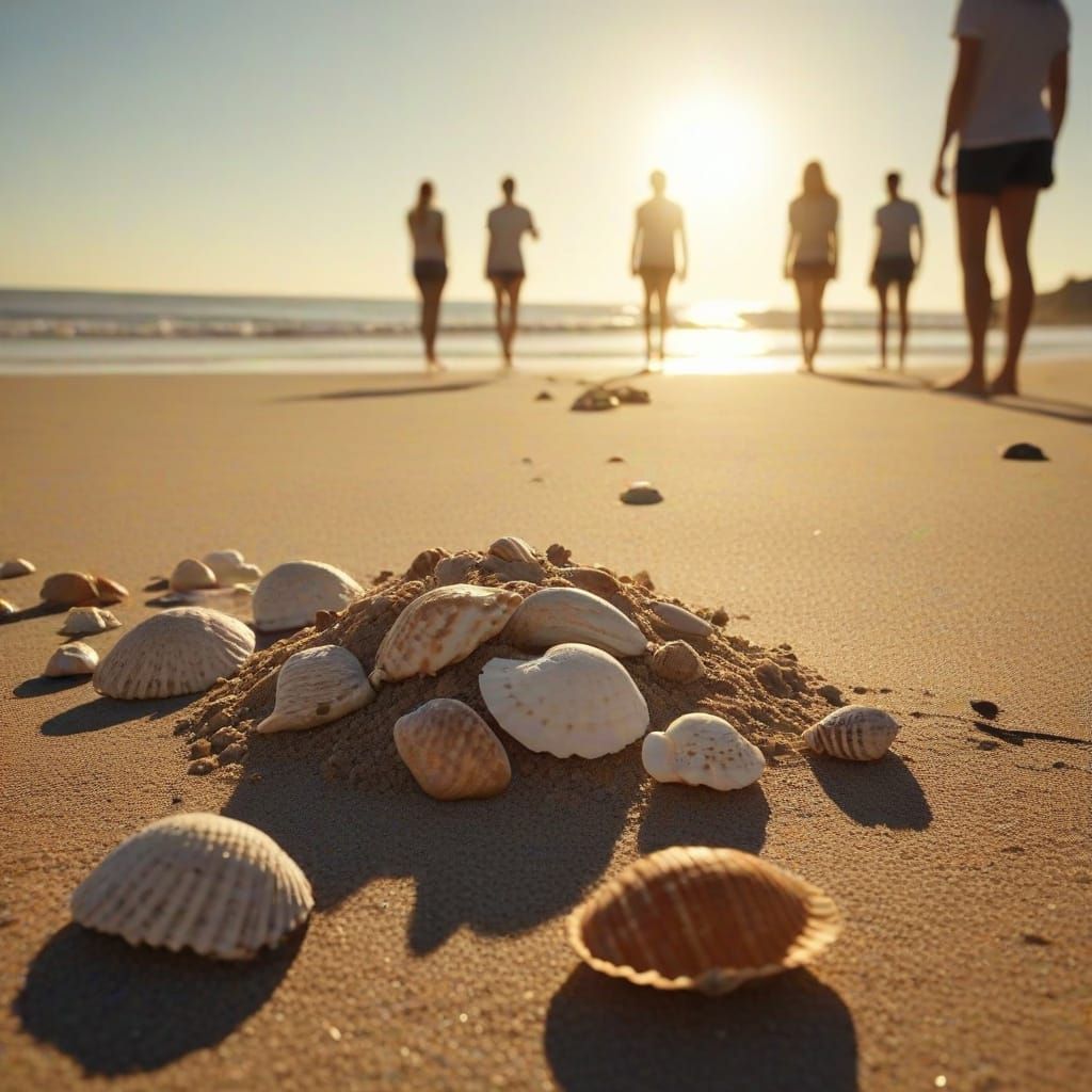 Historic Beach Gathering in Earthy Tones