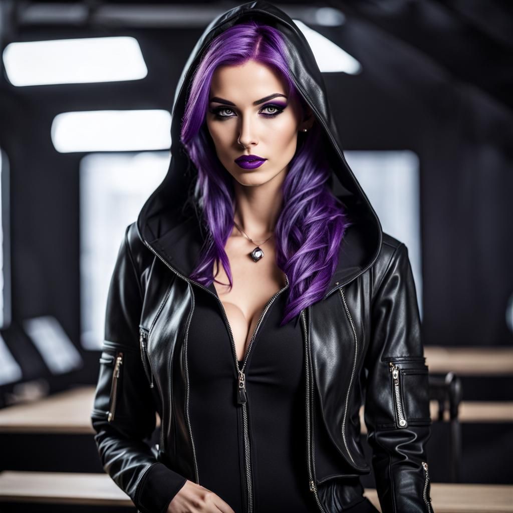 Gothic Croatian Woman Portrait in Unreal Engine Style