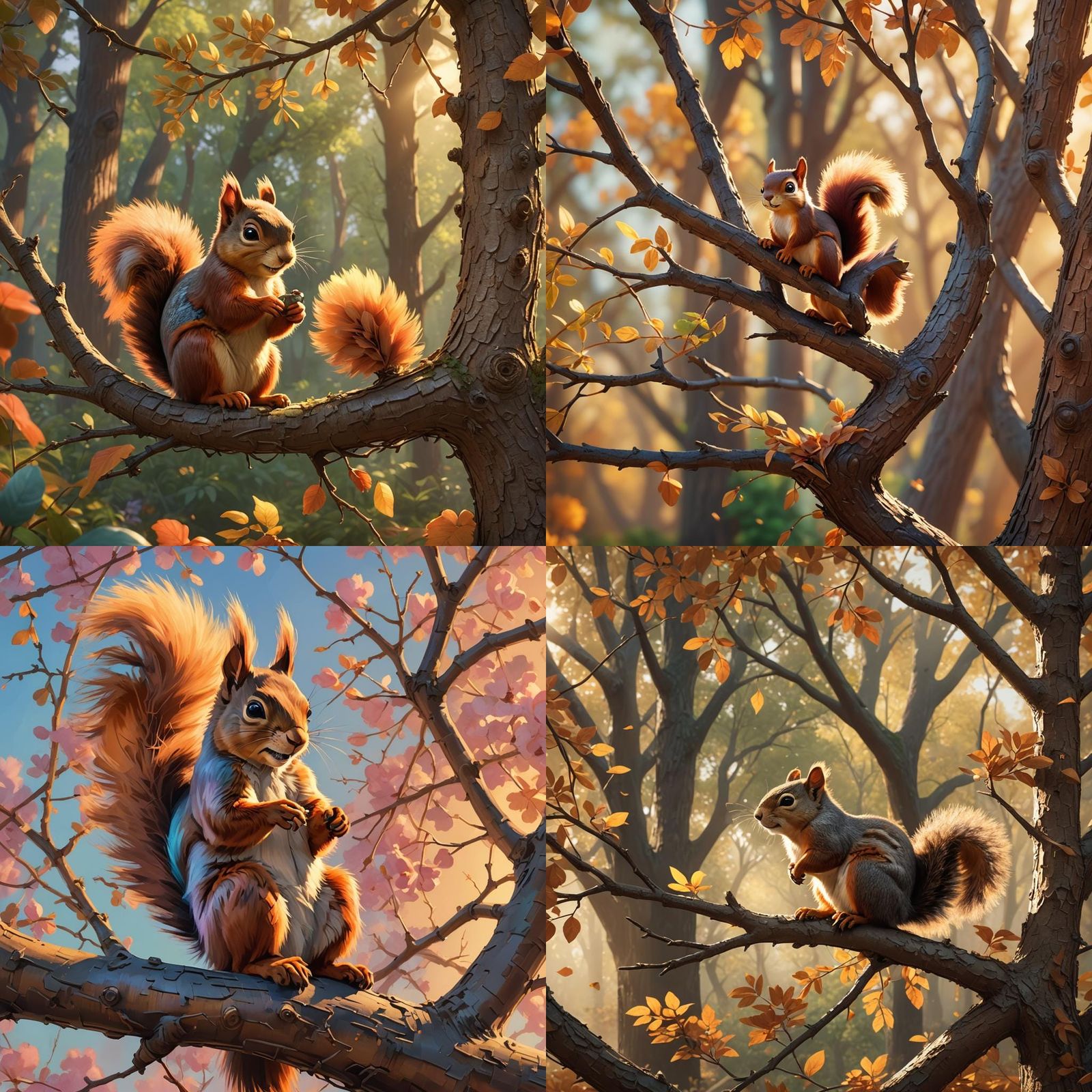 Squirrel and Bird: A Pixar-Style Quiet Moment