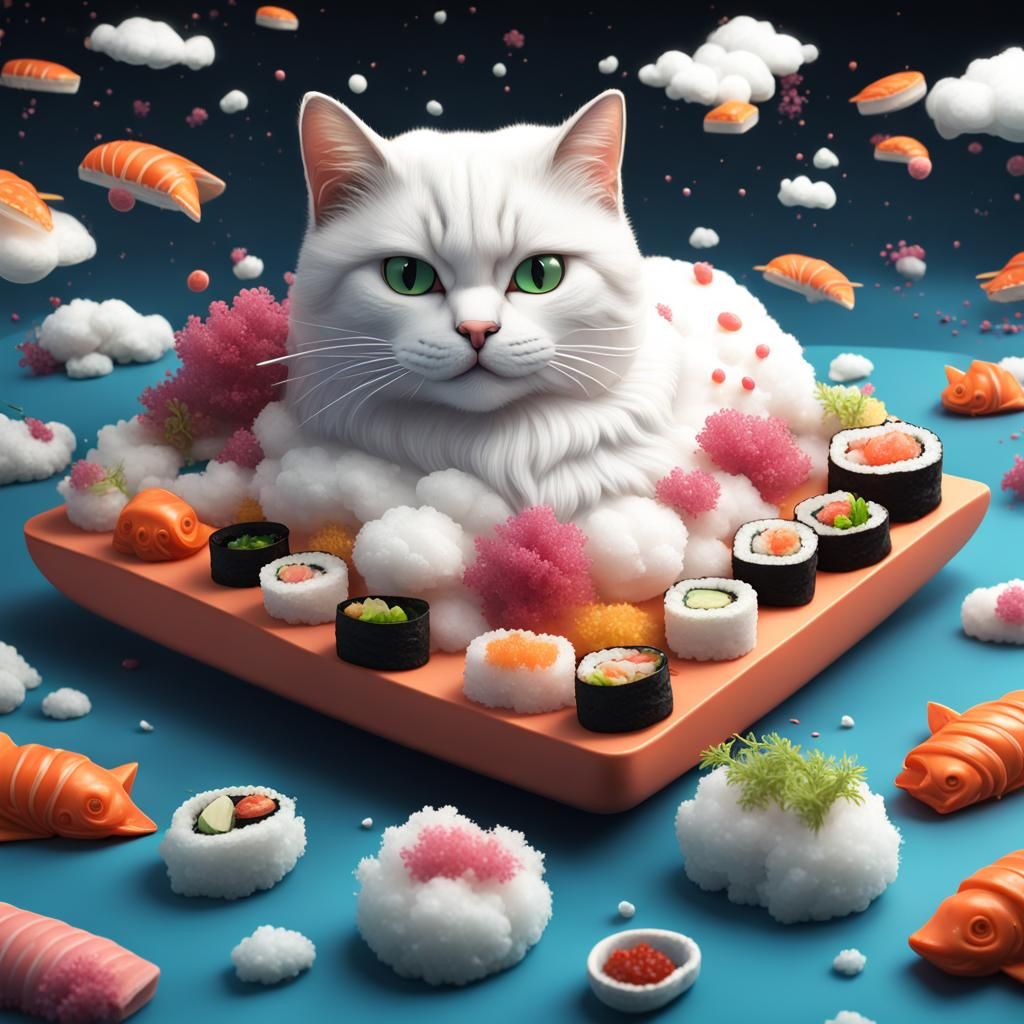 Cat Sushi Word Bed Cloud Popsicle Dreamscape