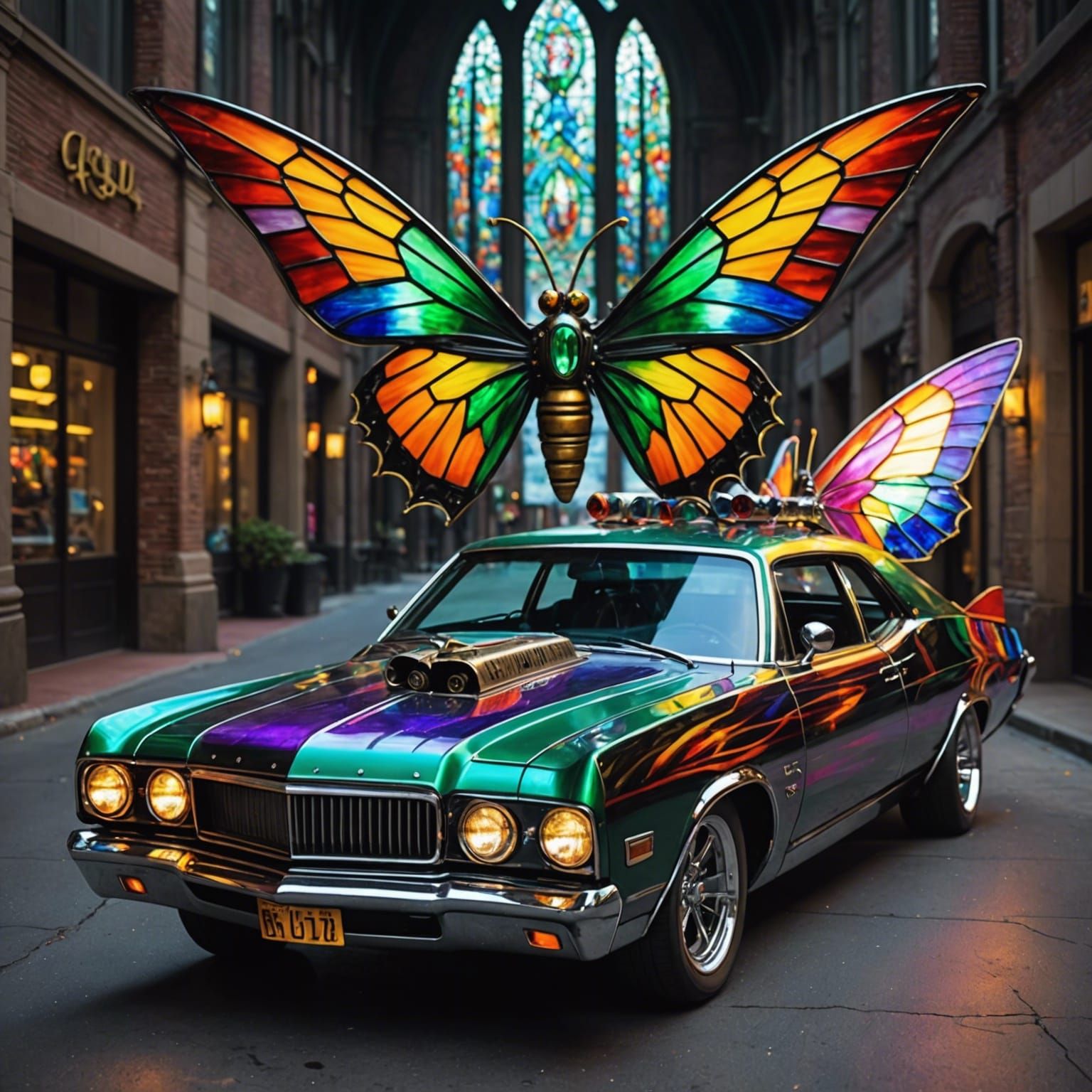 Crystal Coffin Dragster Speeds Through Space-Time