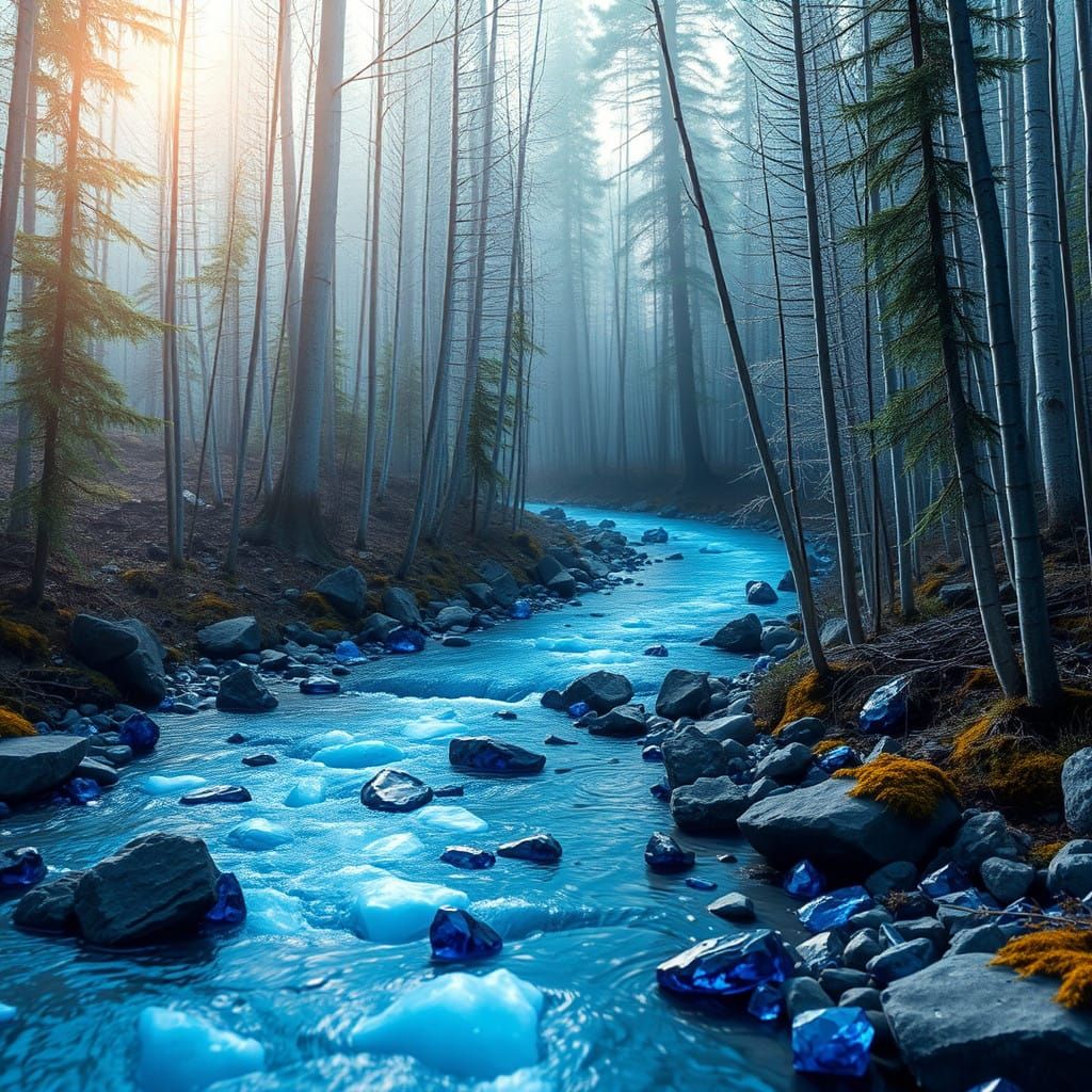 Ethereal Crystal River in Soft Focus