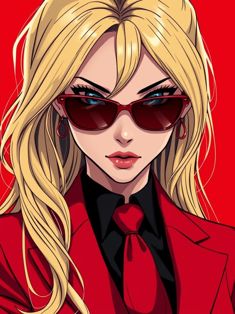 Anime-Inspired Futuristic Fashion Icon